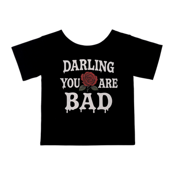 【Darling you're bad】UNZIPPED LOGO T-SHIRT DARLING YOU ARE BAD] UNZIPPED LOGO T-SHIRT #BLACK – SellerWork