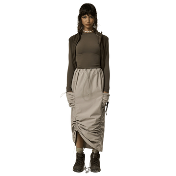 gimaguas ♥ LUNA MIDI SKIRT /追跡付 Luna Midi Skirt Blue Denim - Bottom - Gimaguas